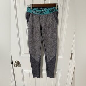 Gymshark Sporty Workout Gym Travel Women's Heathered Gray Leggings sz XS